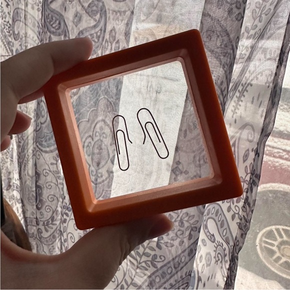 14k Solid Gold Paperclip Earrings - Picture 2 of 6